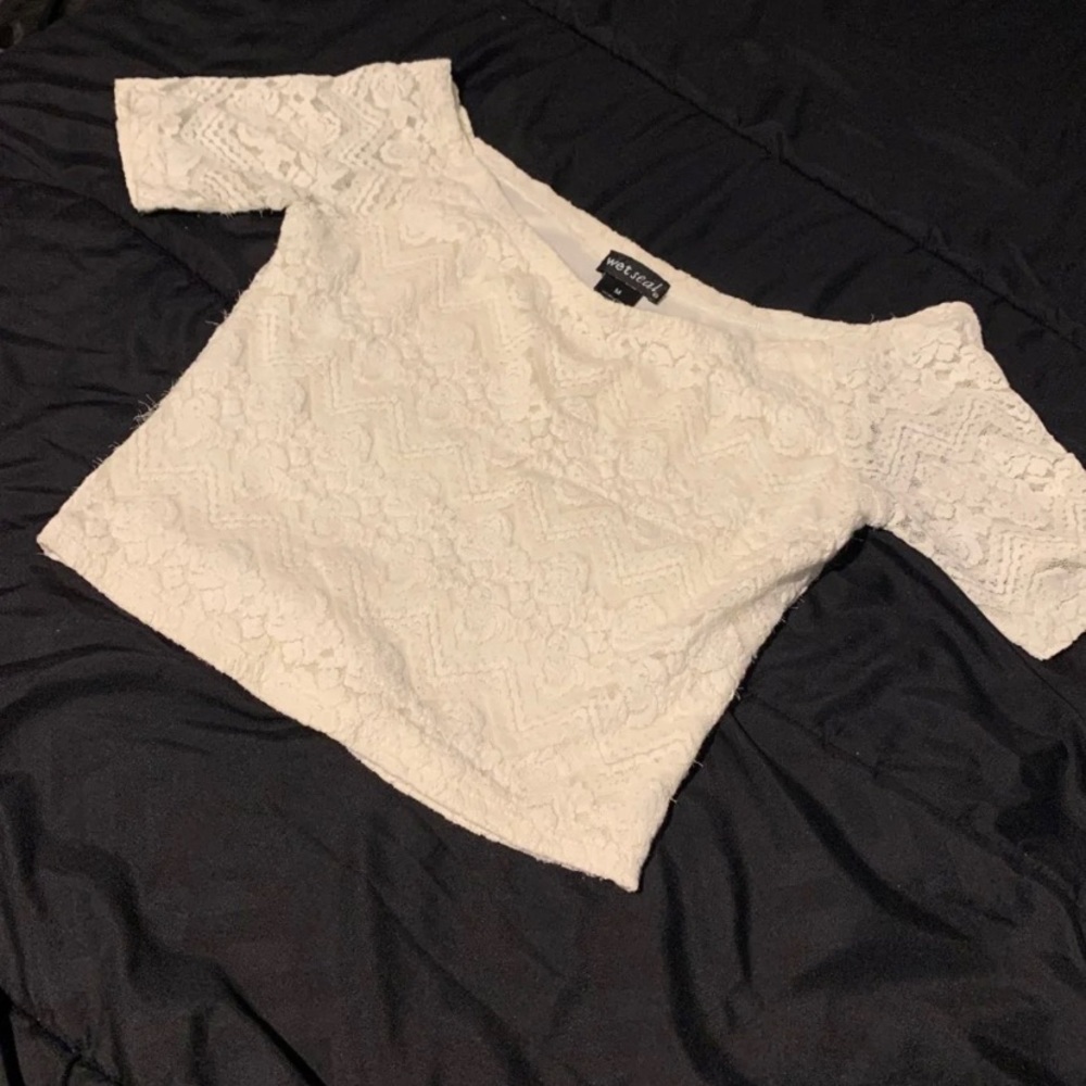 Wet seal crop top
